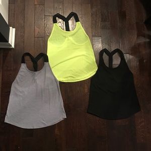 Set of 3 Victoria Sport t-back tanks